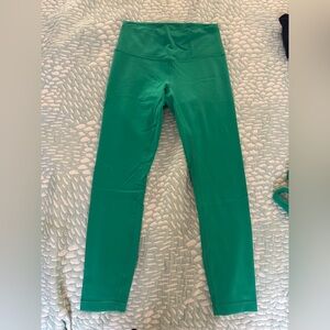Lululemon wunder train green leggings and align tank